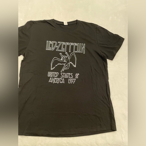 LED ZEPPELIN UNITED STATES OF AMERICA 1977 XL WOMENS T-SHIRT - Picture 3 of 5